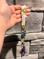 Bracelet porte-clés en tissu fait à la main – Dragonne au poignet
