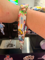 Bracelet porte-clés en tissu fait à la main – Dragonne au poignet
